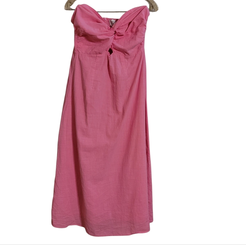 Elegant Pink Midi Dress